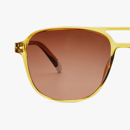 Olive ecru Brad sunglasses with brown lenses