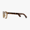Tortoiseshell glasses on a white background