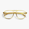 Brad green ecru olive eyeglasses on a white background