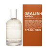 Malin+Goetz leather perfume bottle and packaging on a white background