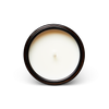Image of the jardin de la lune candle from above showing the wax and single organic wick.